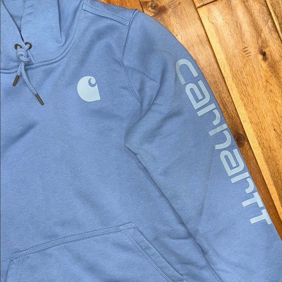 NWOT Women’s Carhartt Light Blue Hoodie - Picture 4 of 7